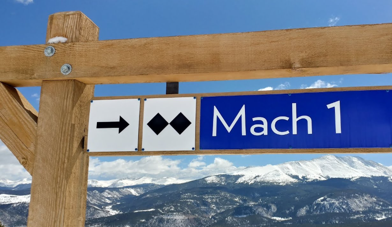 Breckenridge's Mach 1 ski run