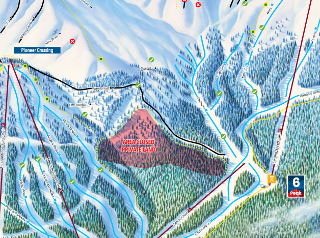 Private land on Peak 6