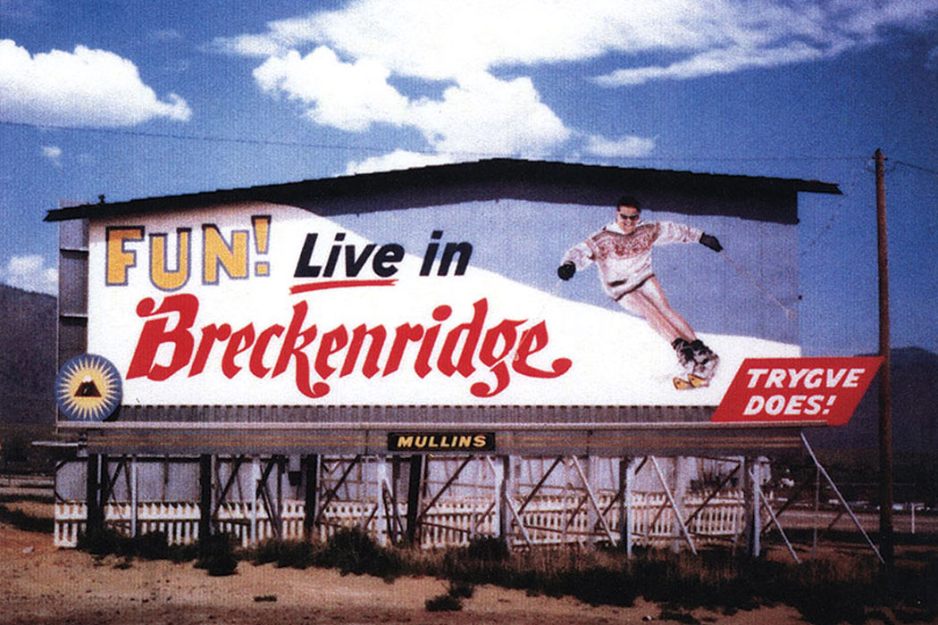 Early billboard promoting Breckenridge