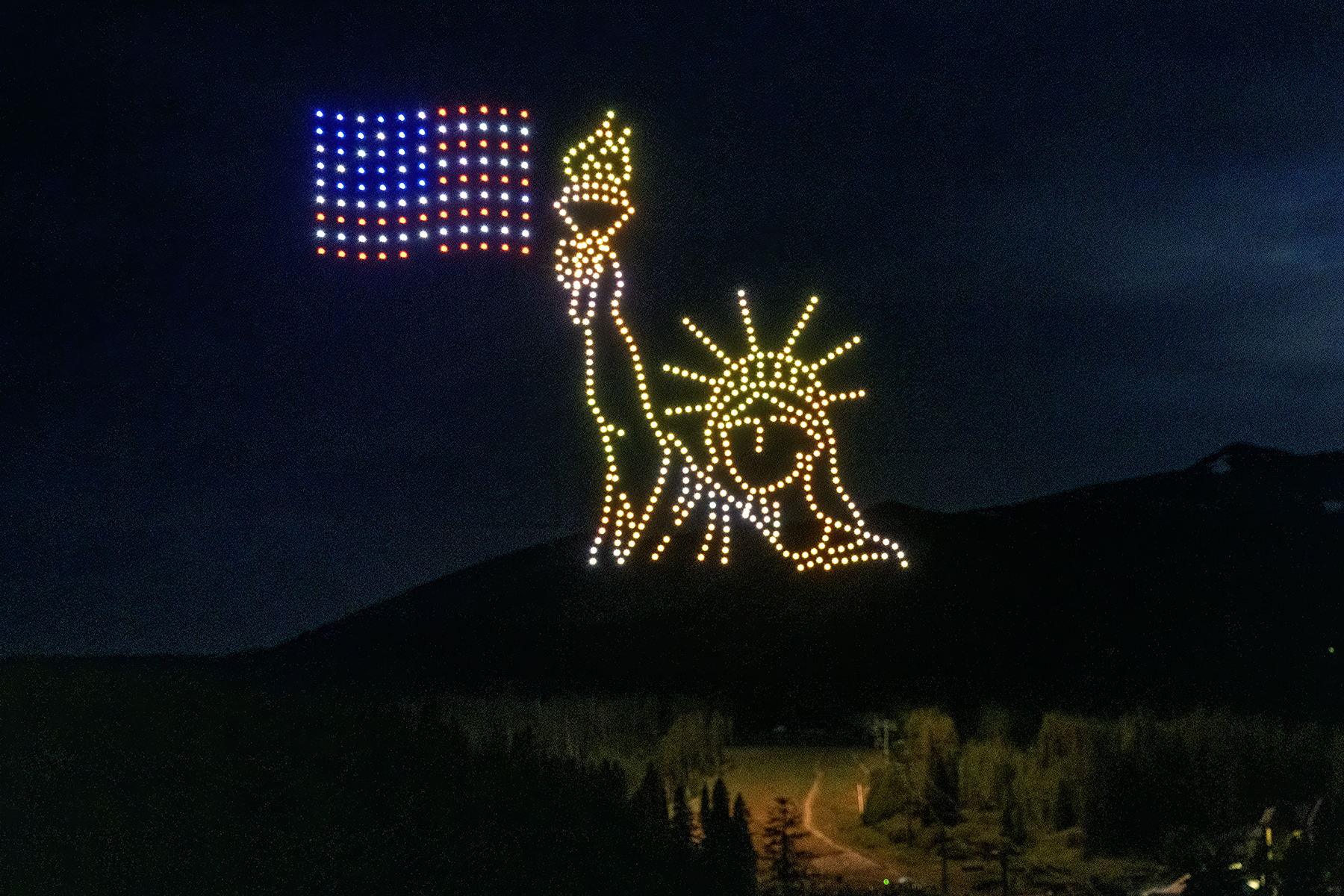 Breckenridge July 4th Drone Show - Dick Cunningham